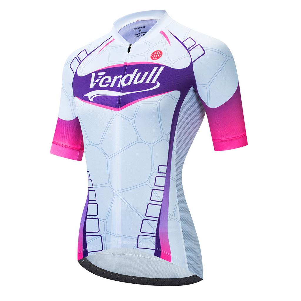 Tour De France Short-sleeve Cycling Wear for Women, Summer Breathable Cycling Wear