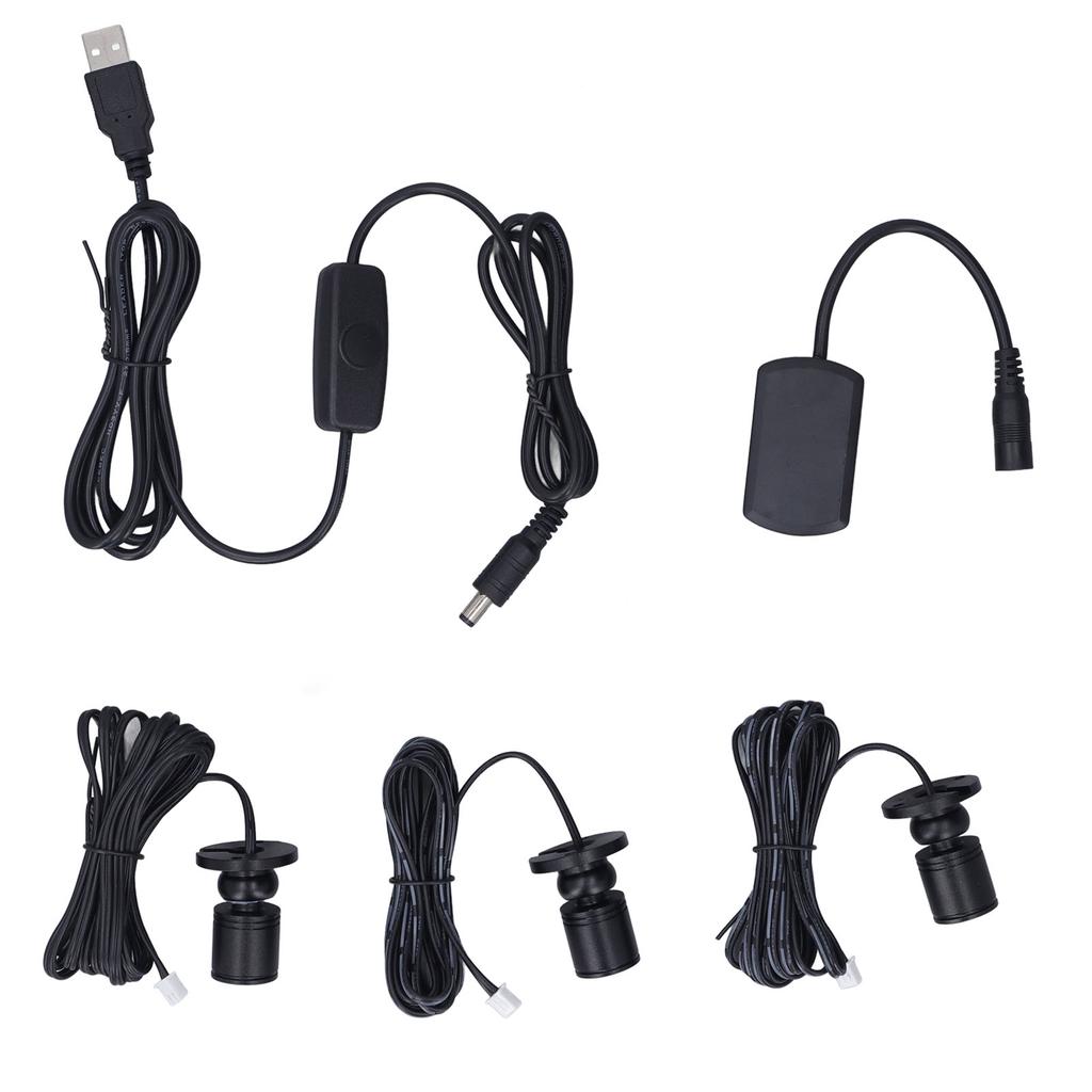 Mini LED Spot Lights 5V USB Showcase Display Light 1 To 3 Dimmable Small Cabinet Light for Jewelry Collection Black