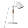 Nordic Style Metal Desk Lamp,Modern Minimalist Adjustable Reading Lamp with Solid Natural Wood, (Desk Lamp White)