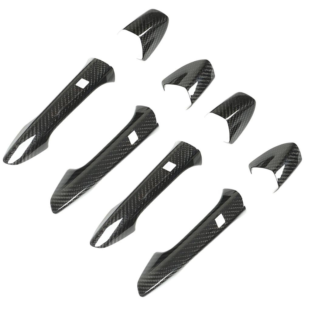 4 шт. Накладка на внешнюю ручку двери с колпачком из углеродного волокна для замены на Mercedes?Бенц W204 W212 W218