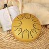 Rain Drum for Outside Garden 4 Inches 8 Notes Steel Tongue Drum Meditation Rain Chime Musical Instruments Mini Handpan Drums for Chakra Yoga Sound