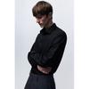H M sliM Fit stretcH sHirt Black