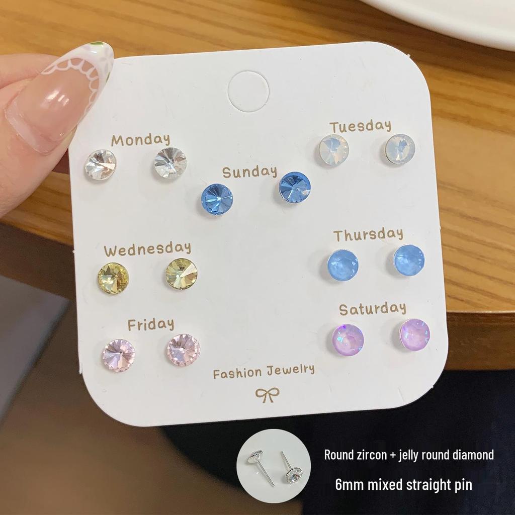 Вспышка Millennium восьмигранные серьги-гвоздики с розой из циркония для женщин - индивидуальный многогранный изысканный дизайн