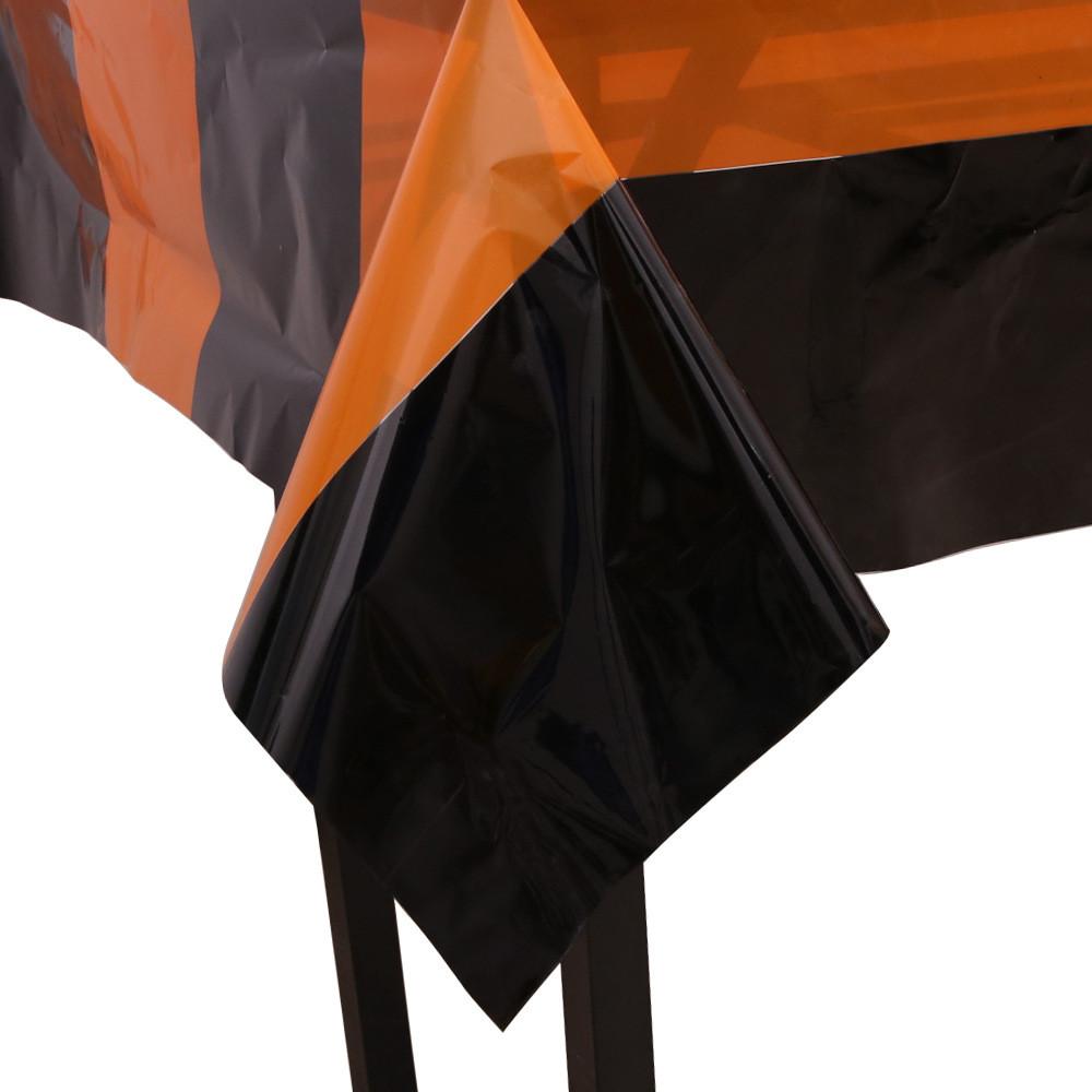 Стильная скатерть на тему Хэллоуина для праздничной сервировки, доступна в ярких цветах