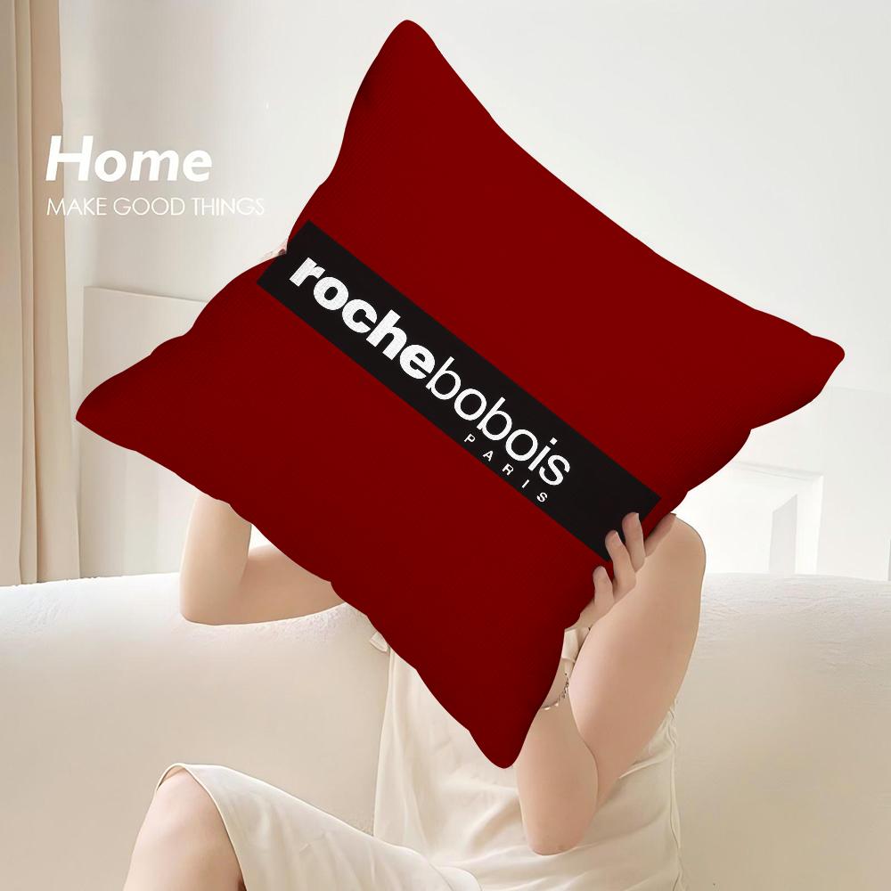 R-Roches Мода B-Bobois Наволочка Декоративная для Дивана Домашняя Двусторонняя Печать Плюшевая Квадратная Наволочка для Подушки Декор Подушки