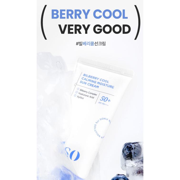 ILSO Bilberry Cool Calming Moisture Sun Cream, 50mL