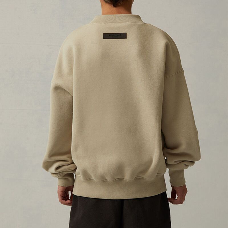 Fear of God Essentials Коллекция 1977 Весна/Лето 2022 Детский свитшот с круглым вырезом и цифровым принтом Детские топы Пшеничный FOG-SS22-214