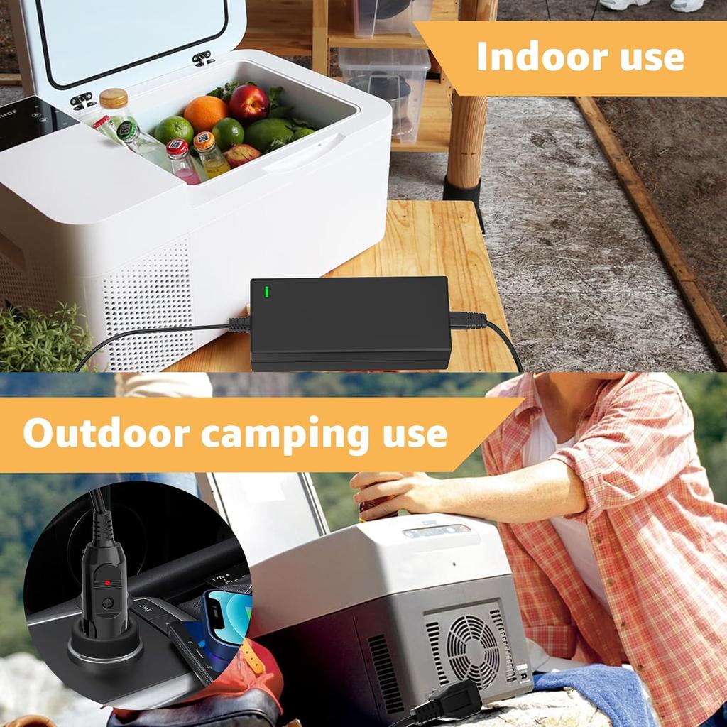 Шнур питания, совместимый с Alpicool, Bodega, Euhomy, BougeRV, ARB, ICECO, Setpower, JoyTutus, шнур питания для большинства автомобильных AC/DC адаптеров