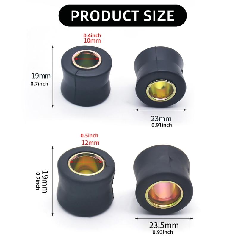 Easy to Install Shock Absorbing Bushings Versatile Vibration Reduction Bushing set for Electric Scooters & Motorcycles