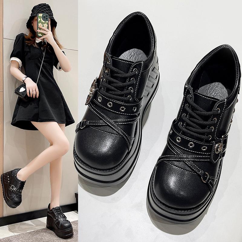 Fashion Punk Gothic Pumps Women 2024 New Thick Sole Brand Platform Mary Jane Shoes Wedge High Heels Party Cosplay Designer Lolita Shoes