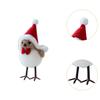 Christmas Decoration,Bird Xmas Tabletop Ornament Creative Small Bird Figurine Cute for Xmas Holiday Fireplace Desktop Decor