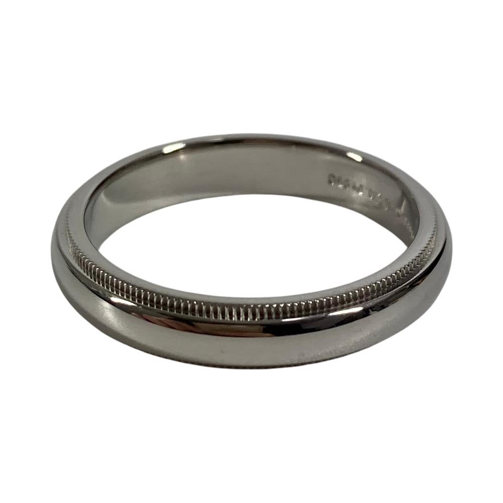 TIFFANY&Co. Milgrain Platinum Accessories Jewelry Ring Pt950 Silver