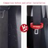 2pcs PU Leather Car Seat Belt Buckle Clip Cover Protector Anti-Scratch Case For Land Rover Defender