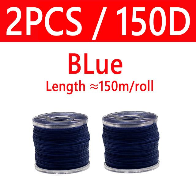120D 150D 150 м сверхмощный медленный крючок для отсадки, нить для связывания, УФ-светящаяся леска для рыболовной приманки для морской воды, привязка к крючку