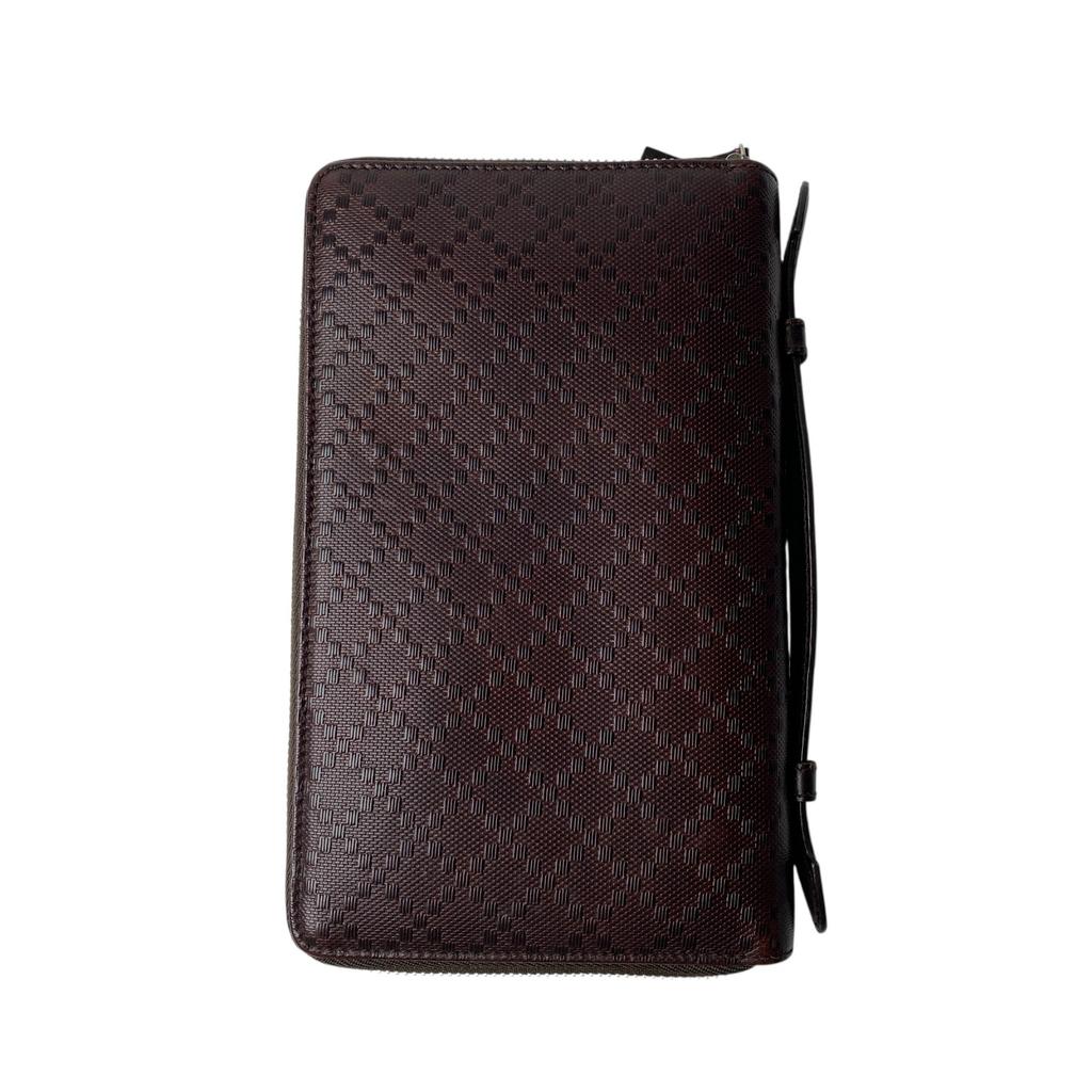 Used GUCCIPurse Brown Leather Mens