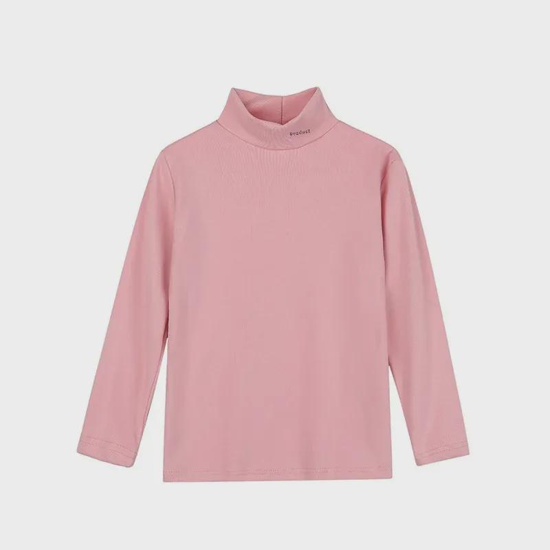 Детский бархатный свитер со средней горловиной: Футболка унисекс с длинным рукавом для весны и осени