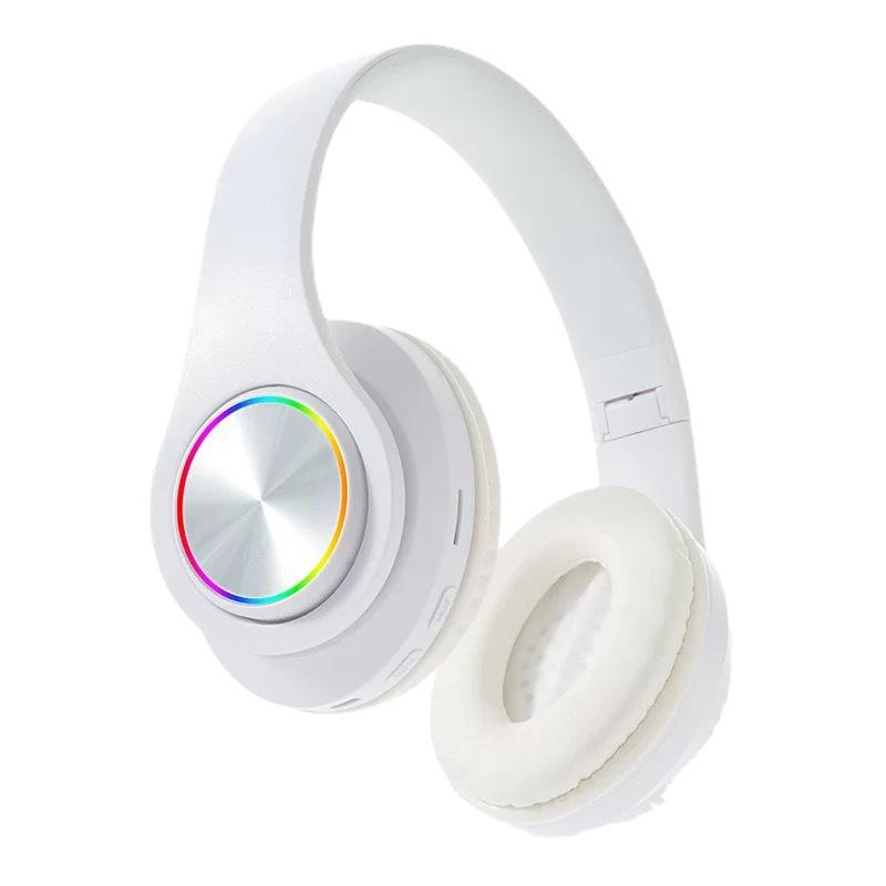 Luminous Bluetooth 5.3 Headset: Foldable, Openable, with Card Slot