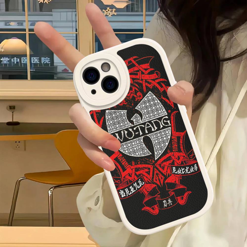 Чехол для телефона Band W-wu Classic T-tang Для IPhone 16 15 14 13 12 11 Pro Max Plus Кожаная обложка