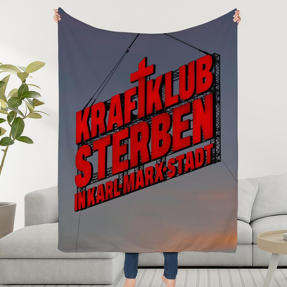 Плед Karl-Marx-Stadt Плед Super Kraftklub Уютный Плюшевый Гостиная Диван Диван Детский Умирать Подарки на День Рождения