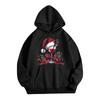 Women's Casual Comfortable Neck Hooded Long Sleeve Christmas Print Warm Sweatshirt