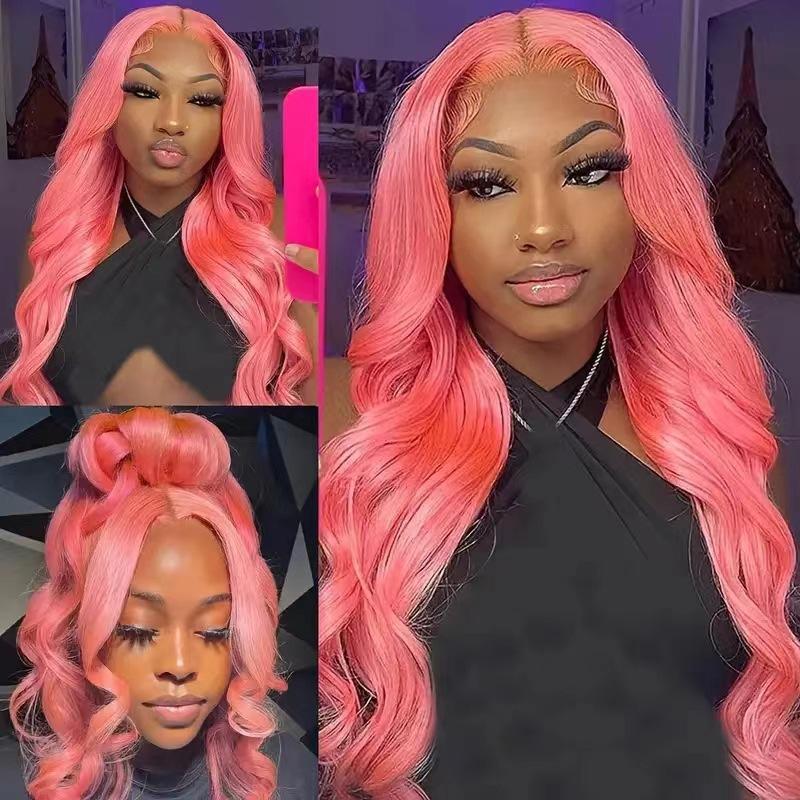 European American Women's Wine Red Long Curly Hair Big Waves Full Lace Wig Dark Brown Heat Resistant Large Cap Size Silk Base