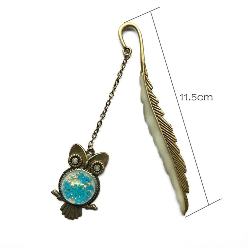 School Dragonflies Teachers Gift Metal Bookmark Luminous Bookmark Feather Bookmarks Bookmark