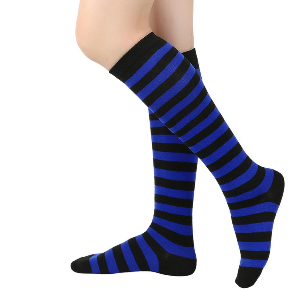 Women's Pinstripe Calf-high And Knee-high Socks