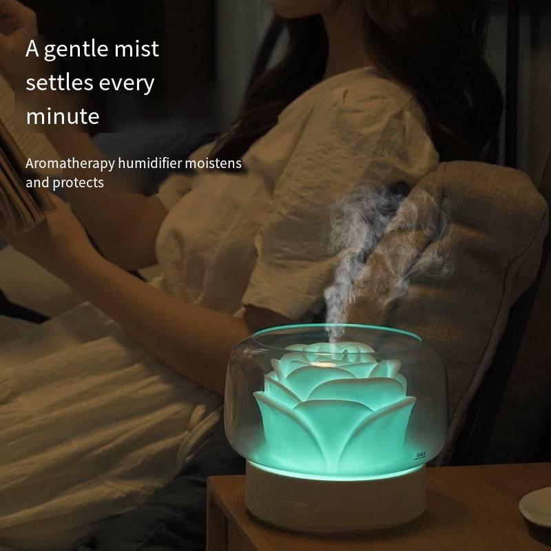 Цветочный ароматический диффузор, цветной ночник, эфирное масло для ароматерапии, аромадиффузор, нехватка воды и отключение электроэнергии могут быть отслежены по времени