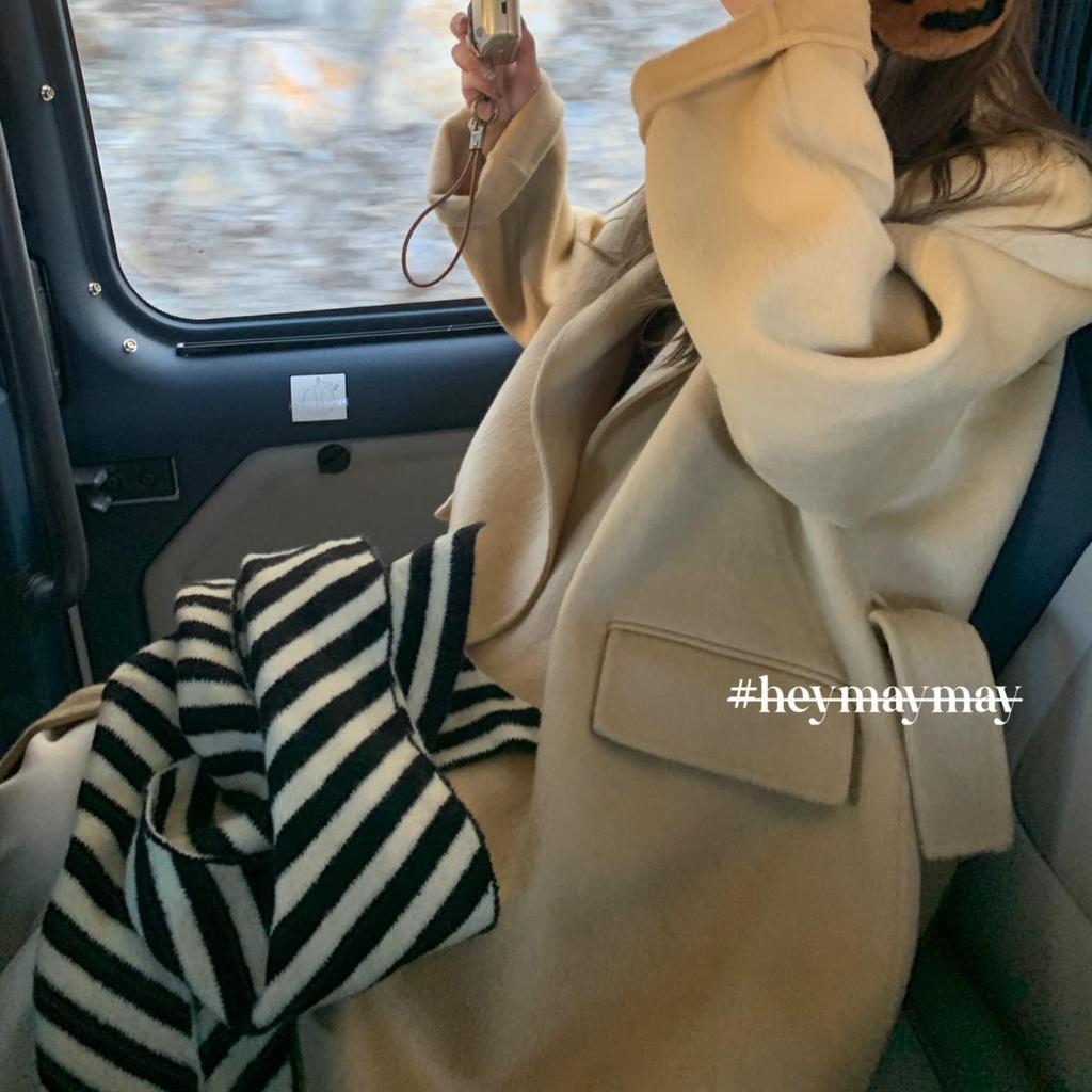 Roman Christmas Black & White Striped Winter Scarf - Soft Knitted, Warm & Comfortable, Cold-Proof