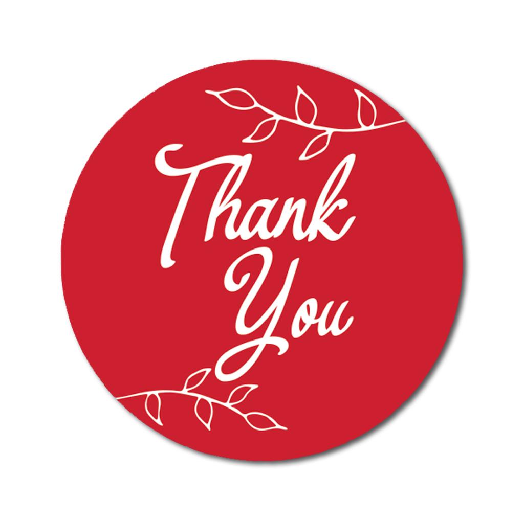 Дарлинг Сувенир Круглый 45 Шт Лист Лозы Спасибо Наклейки Черный Свадебный Конверт Печать-1.6