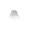 12Pcs/Box White Stone Polishing 2.35Mm Cone/Flame/Round Shape Abrasion Bur For High Speed Tools 1.6Mm For Dental Porcelain