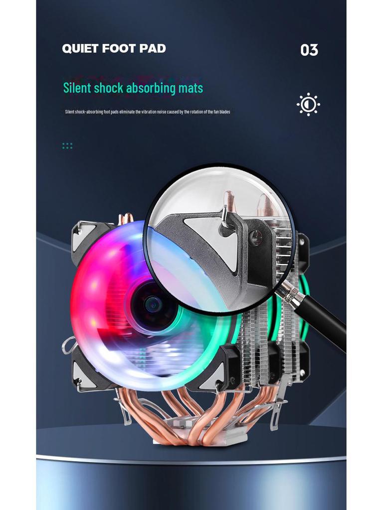 Сверхтихий кулер с медной трубкой для процессоров 1366, AMD 1700, X79 и 2011 Pins