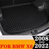 Sinjayer Car Trunk Mat ALL Weather Auto Tail Boot Luggage Pad Carpet High Side Cargo Liner Fit For BMW X6 2008 2009