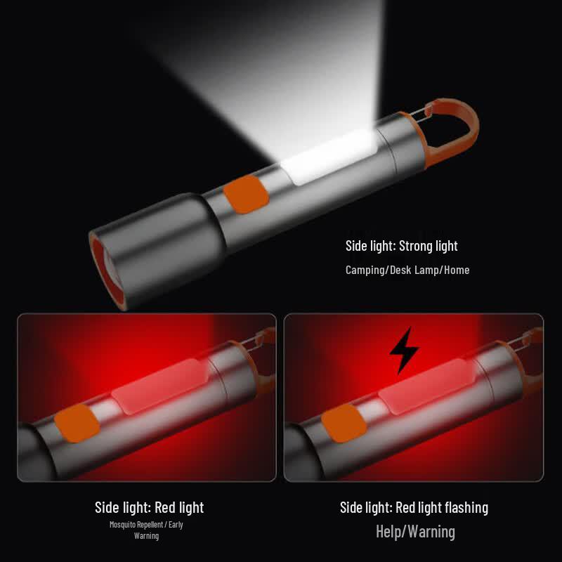 Lishi Наружный портативный перезаряжаемый зум-фонарик