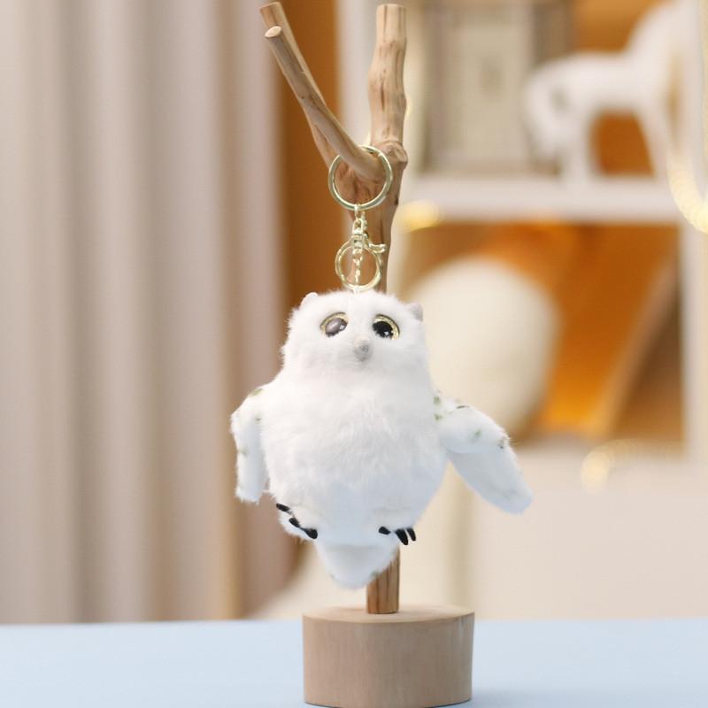 And Cute Owl Eagle Cartoon Plush Doll Pendant Keychain For Kids Gift And