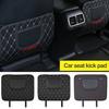 Car Seat Kick Mat Car Seat Back Protector with Organizer Pockets Waterproof Car Seat Back Cover Kick Guard for Car Interior Accessories