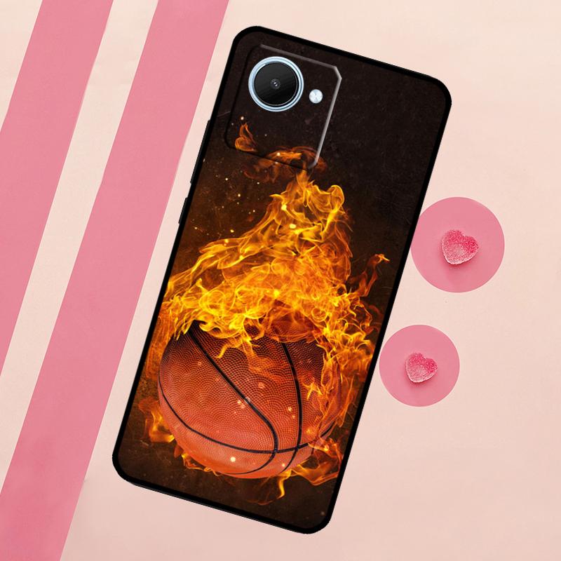 Basketball On Fire For Realme 15 10 11 12 13 14 Pro Plus C65 C67 C75 C63 C61 C55 C51 C53 C35 GT6 GT7 Pro Case
