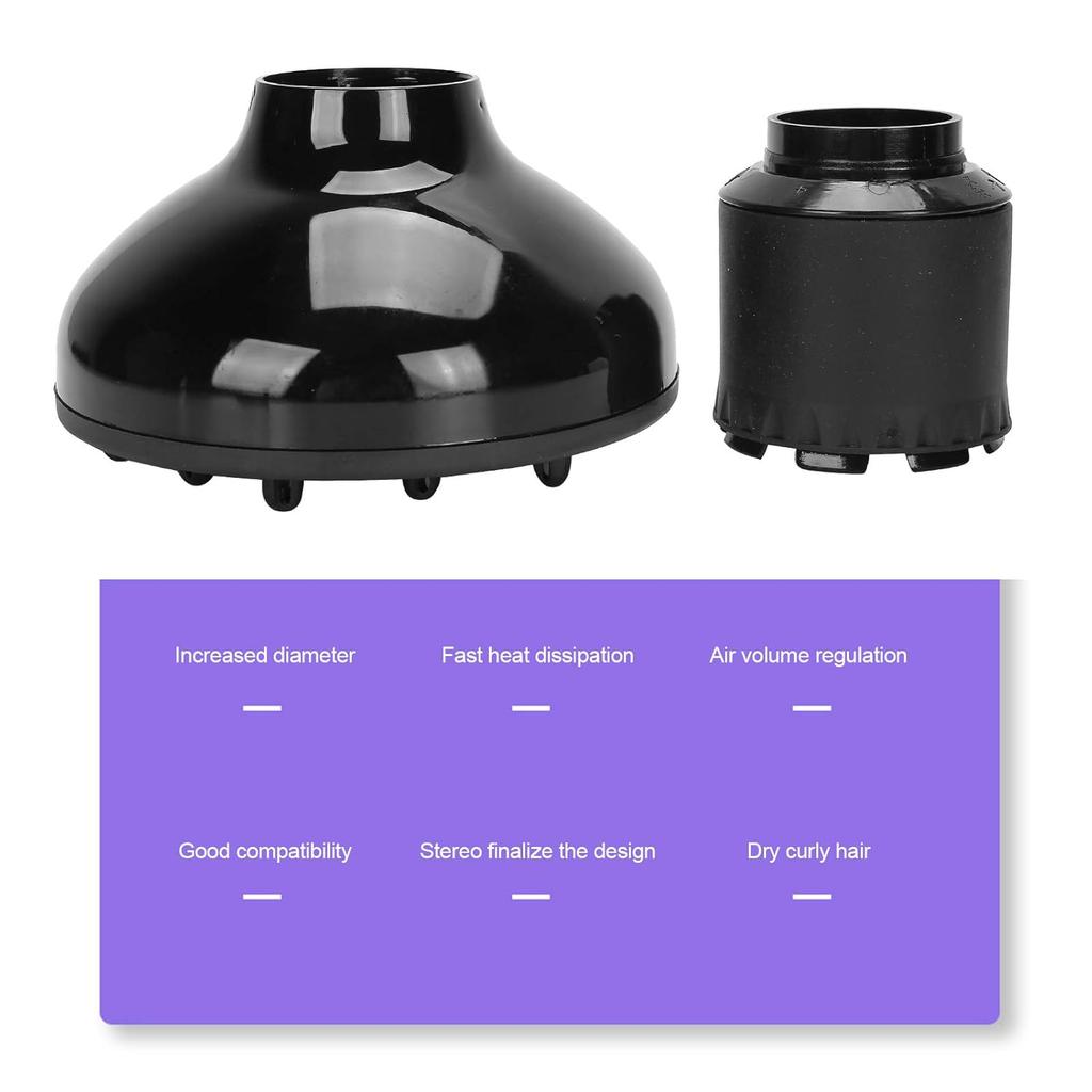 Универсальный диффузор для волос, Профессиональная насадка-диффузор для фена 2,75 дюйма и для придания объема, Насадка-диффузор для фена,