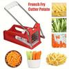 Stainless Steel Chip Cutter with 2 Interchangeable Blades-potato Chip Slicer,vegetable Chopper for Quick and Even French Frie, Small Kitchen Appliance