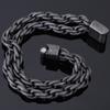 12 мм широкий двухслойный звеньевой мужской браслет из черной нержавеющей стали Heavy Metal на руку Дружба мужские украшения для вечеринок