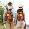 Модный рюкзак Покемон Пикачу Mochilas Однотонный Для улицы Ретро Моющийся Rucksack