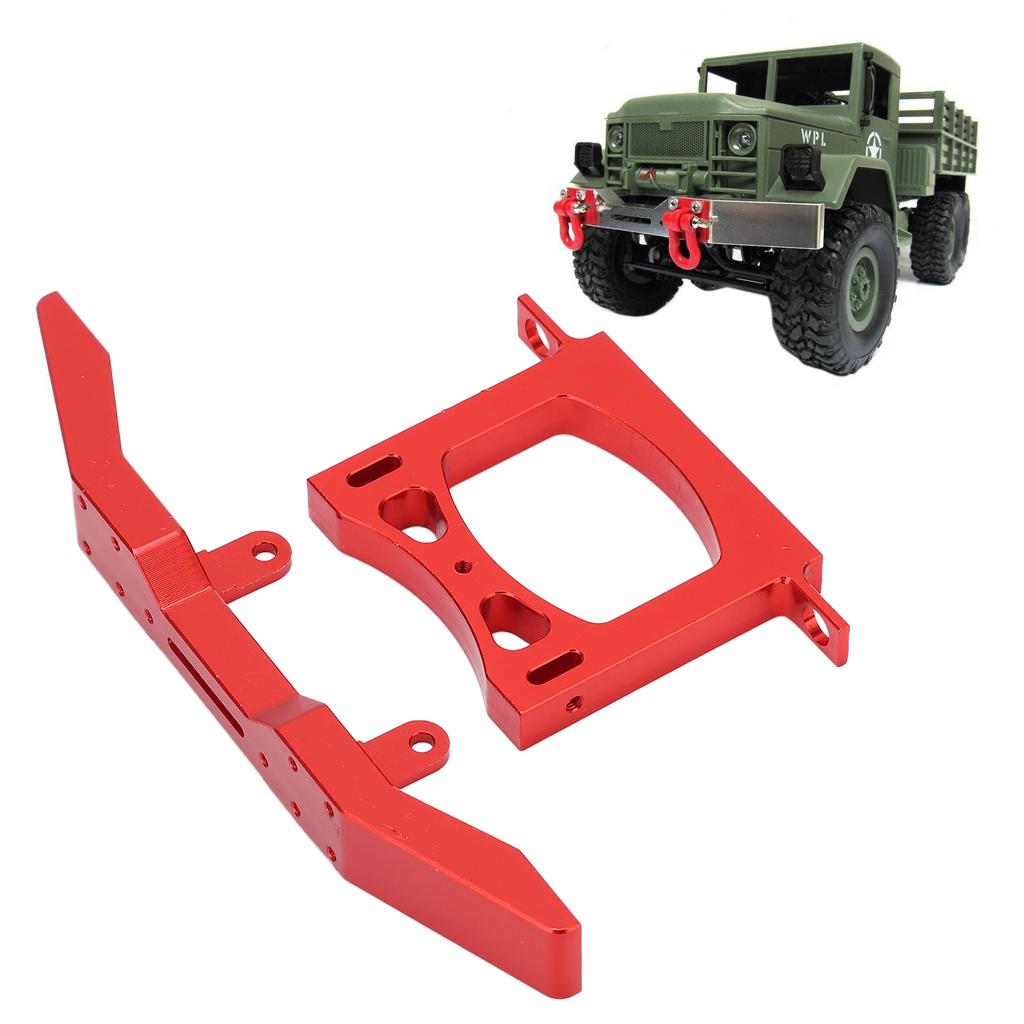 RC Metal Bumper Front Rear Car   Set Aluminum for WPL B14 B16 Q60 Q61 1Celsius16 Remote Control Car