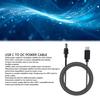 Прямоугольный кабель питания DC для спутникового оборудования, замена, USB-C на DC 100 Вт, 2 м/6,5 фута, для PD-адаптера питания 65 Вт