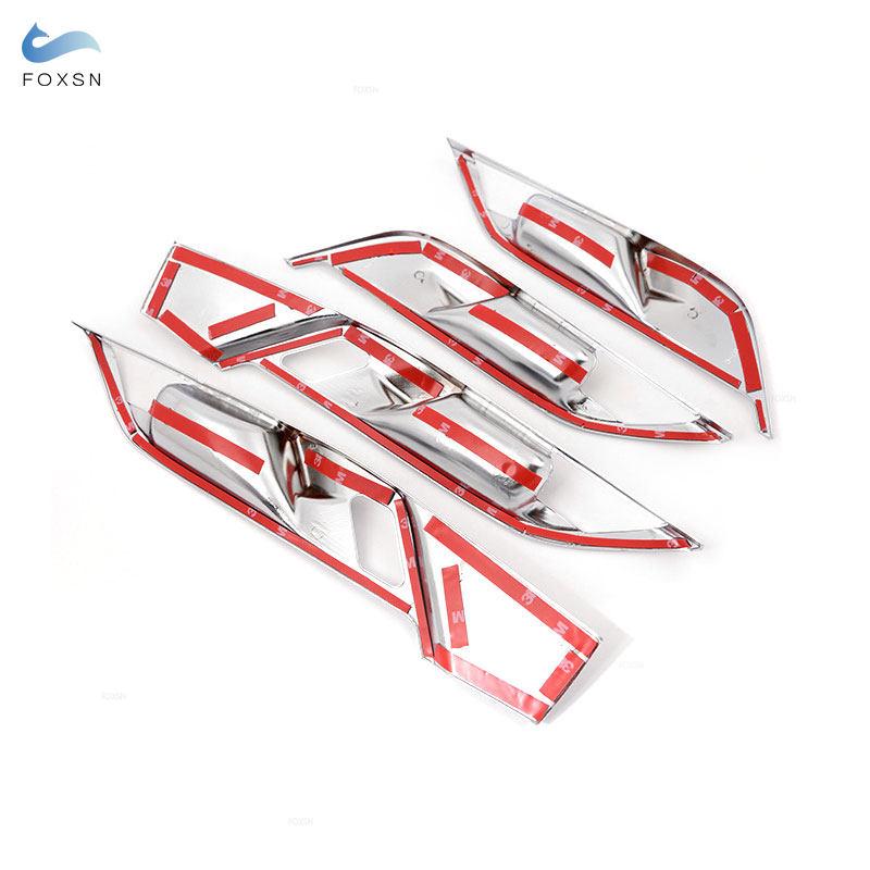 Для BMW X1 F48 X2 F47 2016 2017 2018 4 шт. Стайлинг автомобиля внутренняя дверная панель чаша крышка отделка наклейка