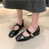 Модная женская обувь Мэри Джейн на плоской подошве, модная неглубокая обувь слипоны, женские туфли-лодочки, удобная мягкая подошва, для офиса, кожаная обувь