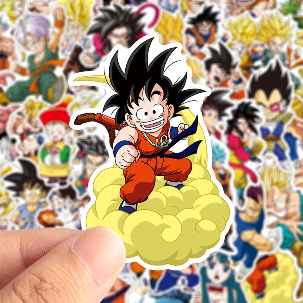 10/30/50 шт. Крутые наклейки Son Goku Аниме Dragon Ball Мультяшные наклейки Super Saiyan для телефона, ноутбука, чемодана, граффити, наклейки для упаковки