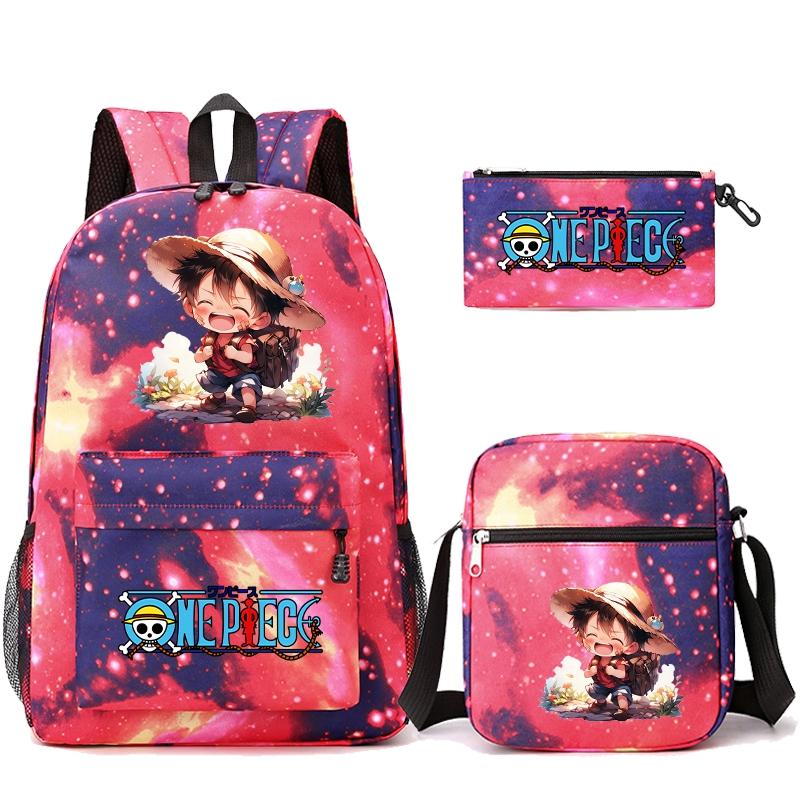 3 шт./компл. аниме цельный рюкзак с наплечной сумкой пенал для мальчика и девочки школьная сумка женская дорожная сумка Mochila