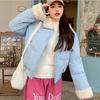 Лацкан из овечьей шерсти, хлопковая одежда, женская зимняя одежда, новая ретро короткая хлопковая одежда, одежда-хлеб, студенческие пальто, трендовая