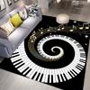 3D Music Carpet 3D Printing Carpets for Living Room Bedroom Decor Carpet Flannel Home Floor Mat Music  Area Rugs