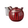 13 X 10 X 9 Red Tokusa Bean Teapot Tea Made In Stylish Ale-net Teapot, Cm, 420cc, (with Strainer), Porcelain, Japan,